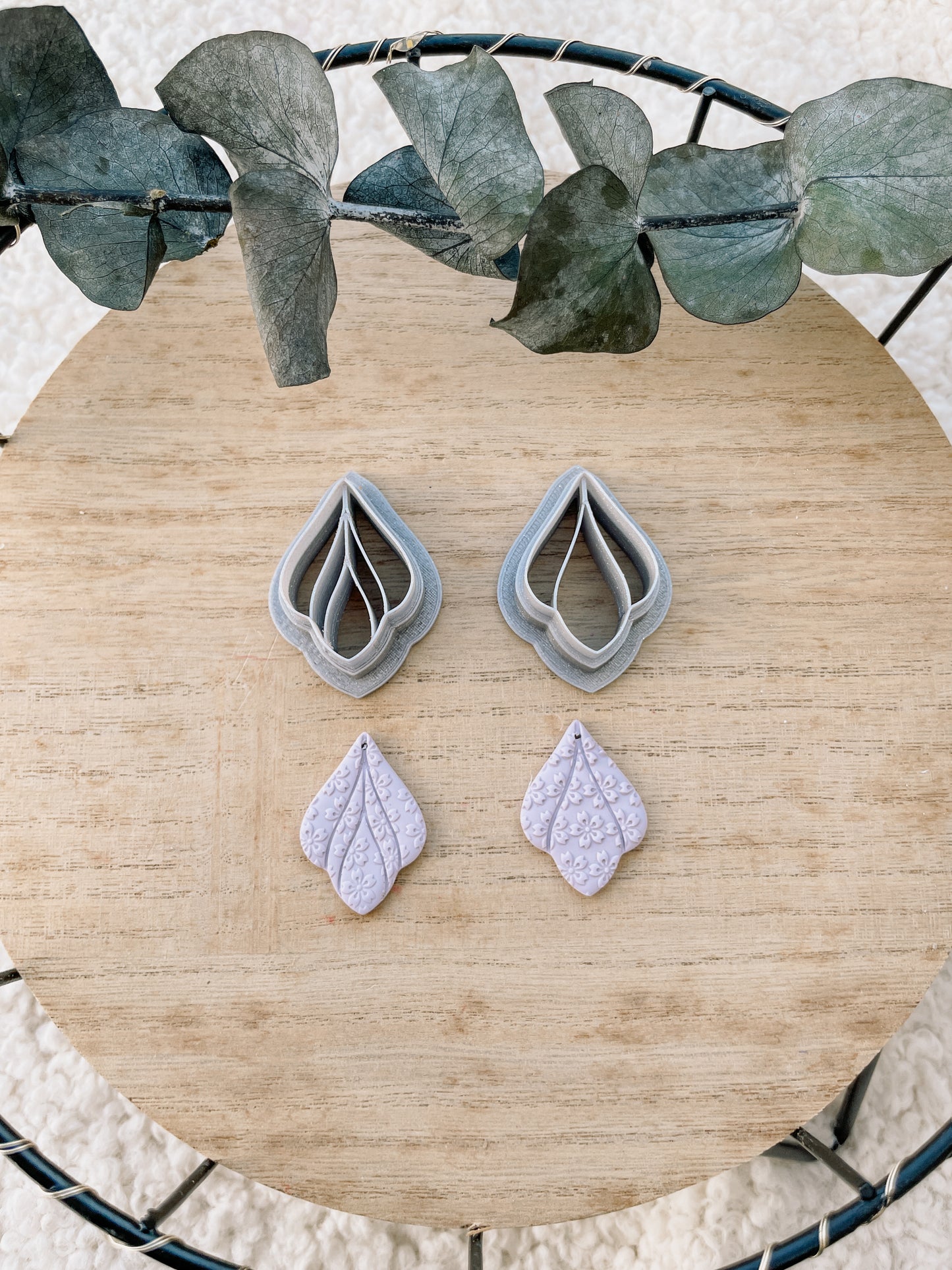 Polymerclay Cutter Imprinted Petals