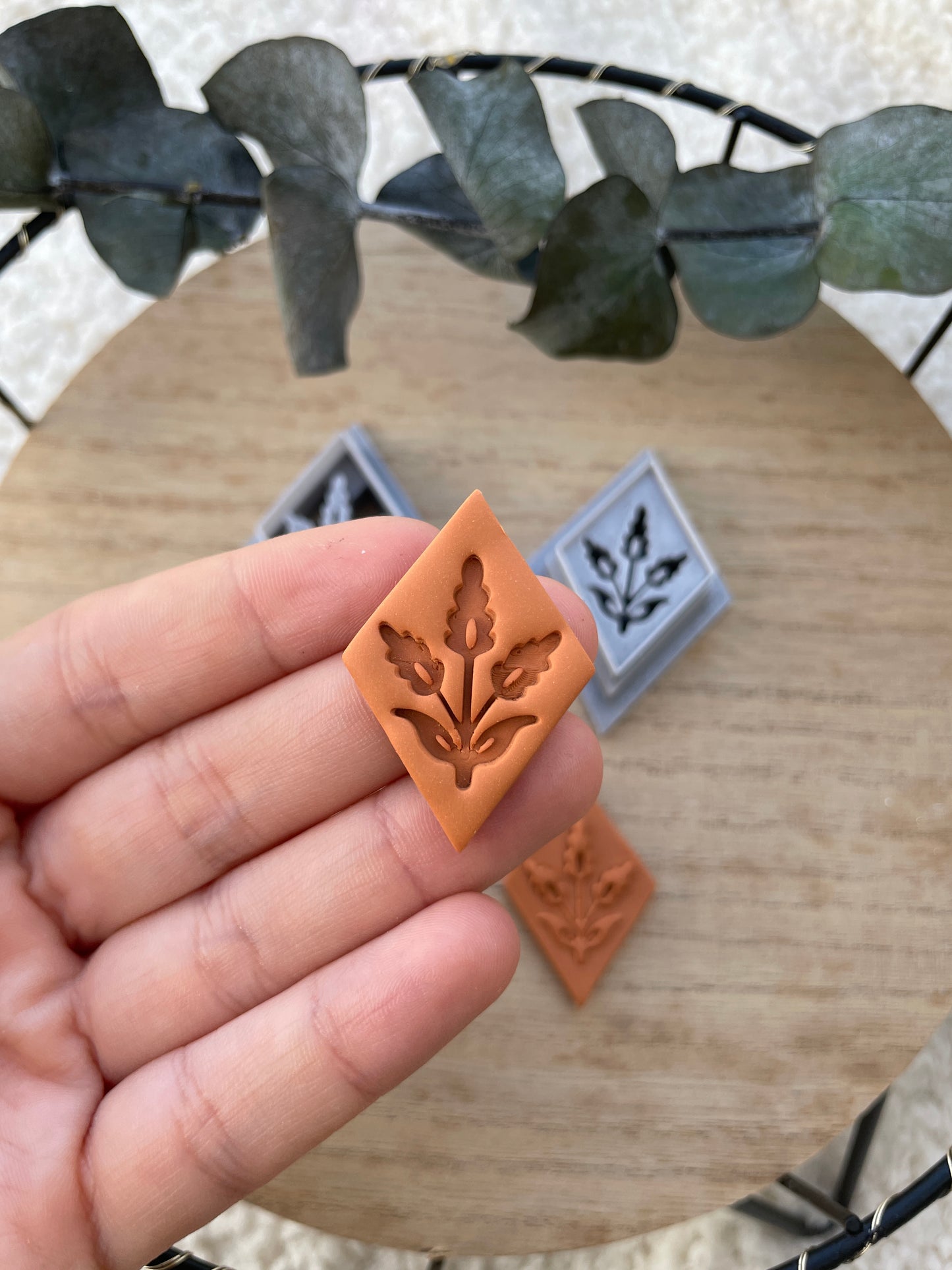Polymerclay Cutter Imprinted Lavender