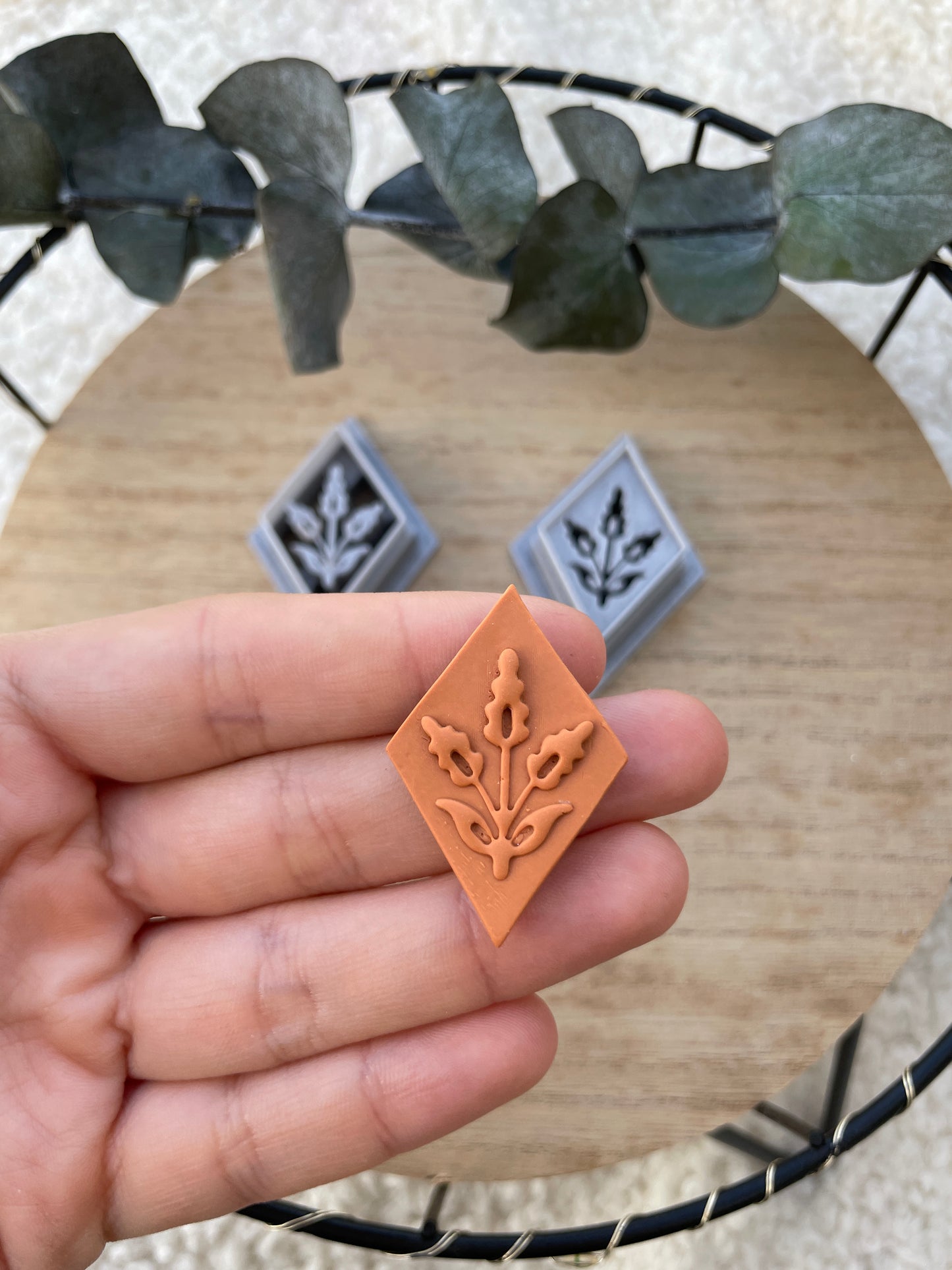 Polymerclay Cutter Imprinted Lavender