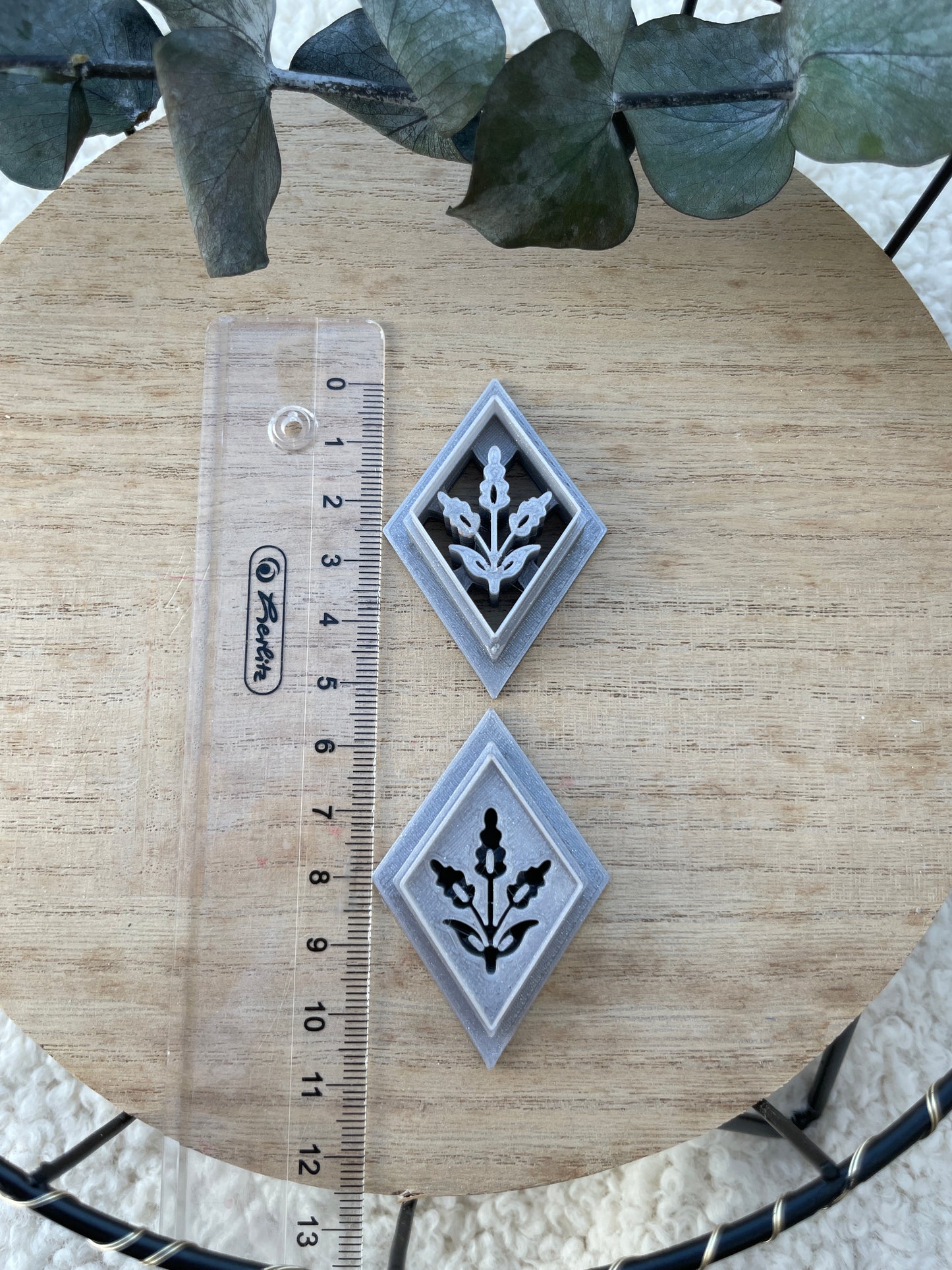 Polymerclay Cutter Imprinted Lavender