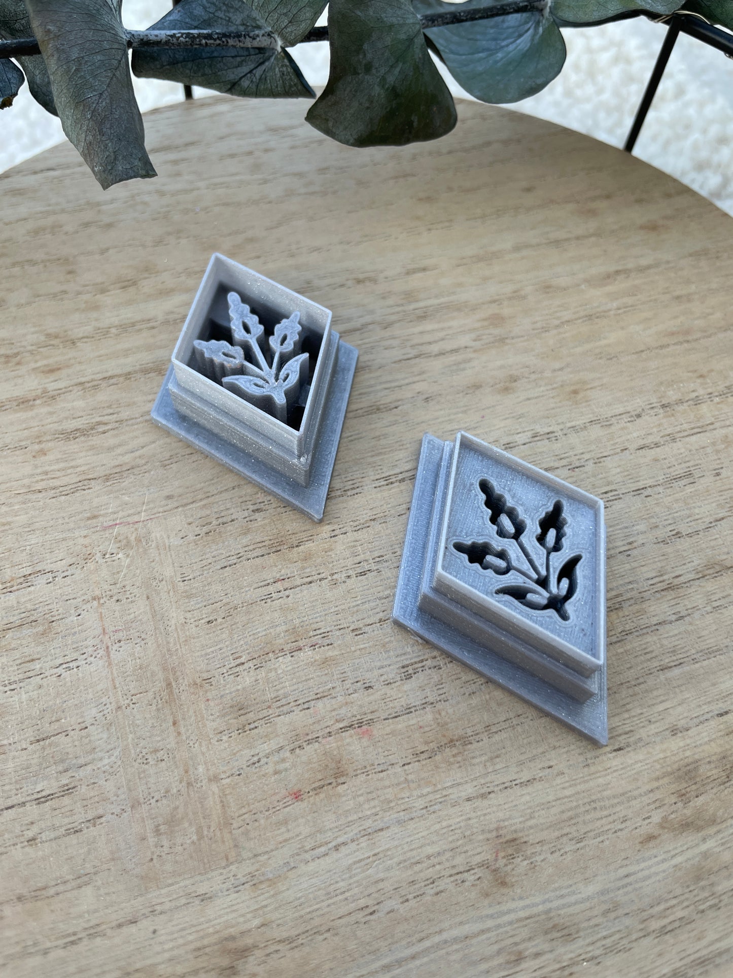 Polymerclay Cutter Imprinted Lavender