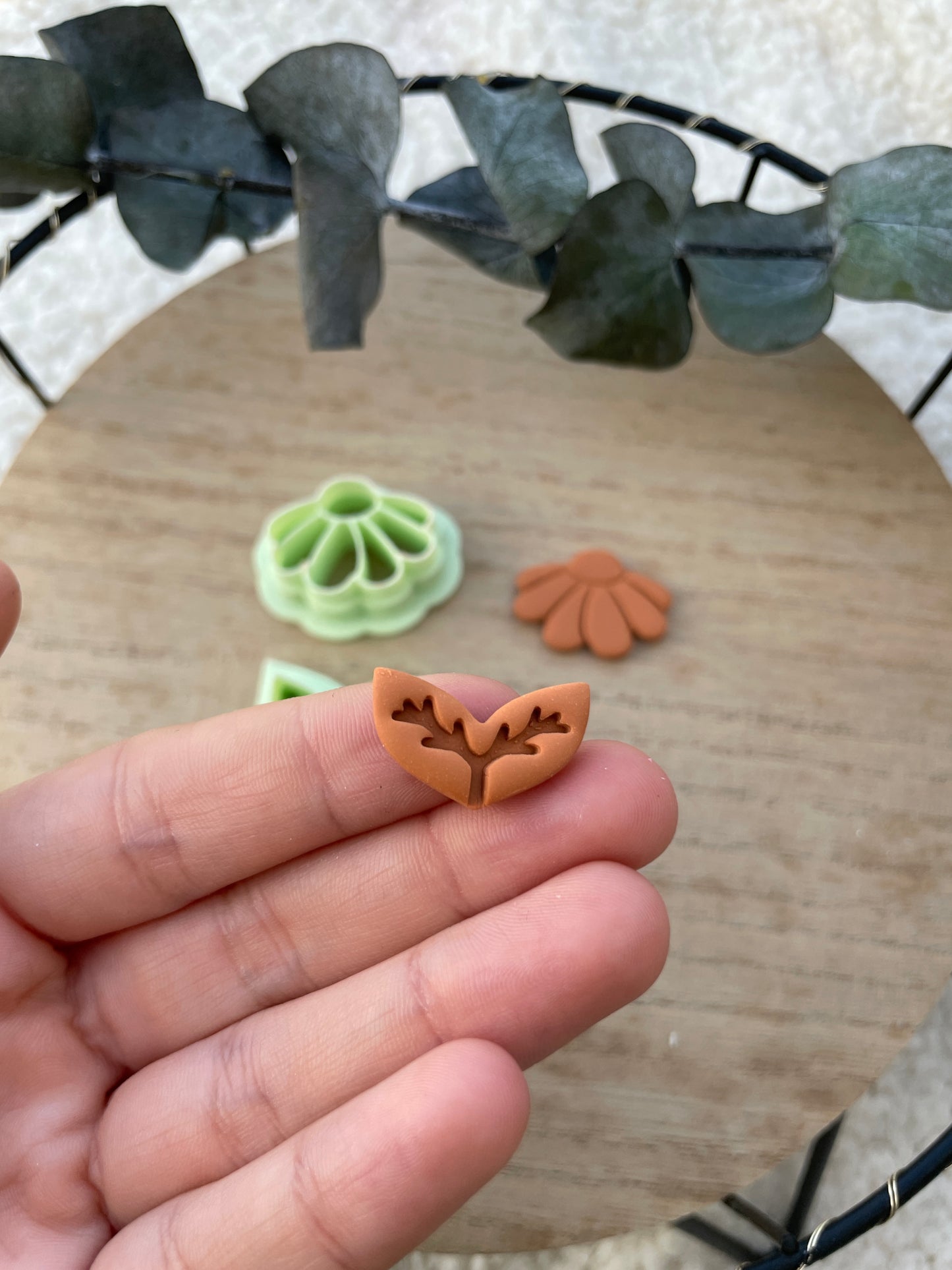 Polymerclay Cutter Blume mit Stiel