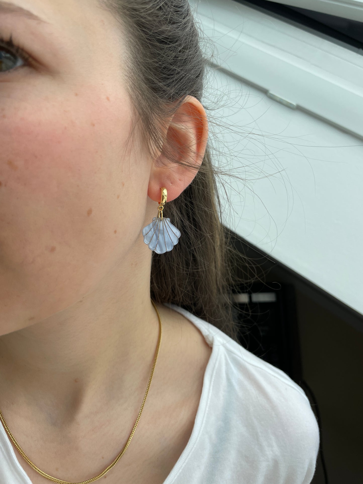Acryl Earrings | Leichte Ohrringe | Kleine Muschelohrringe