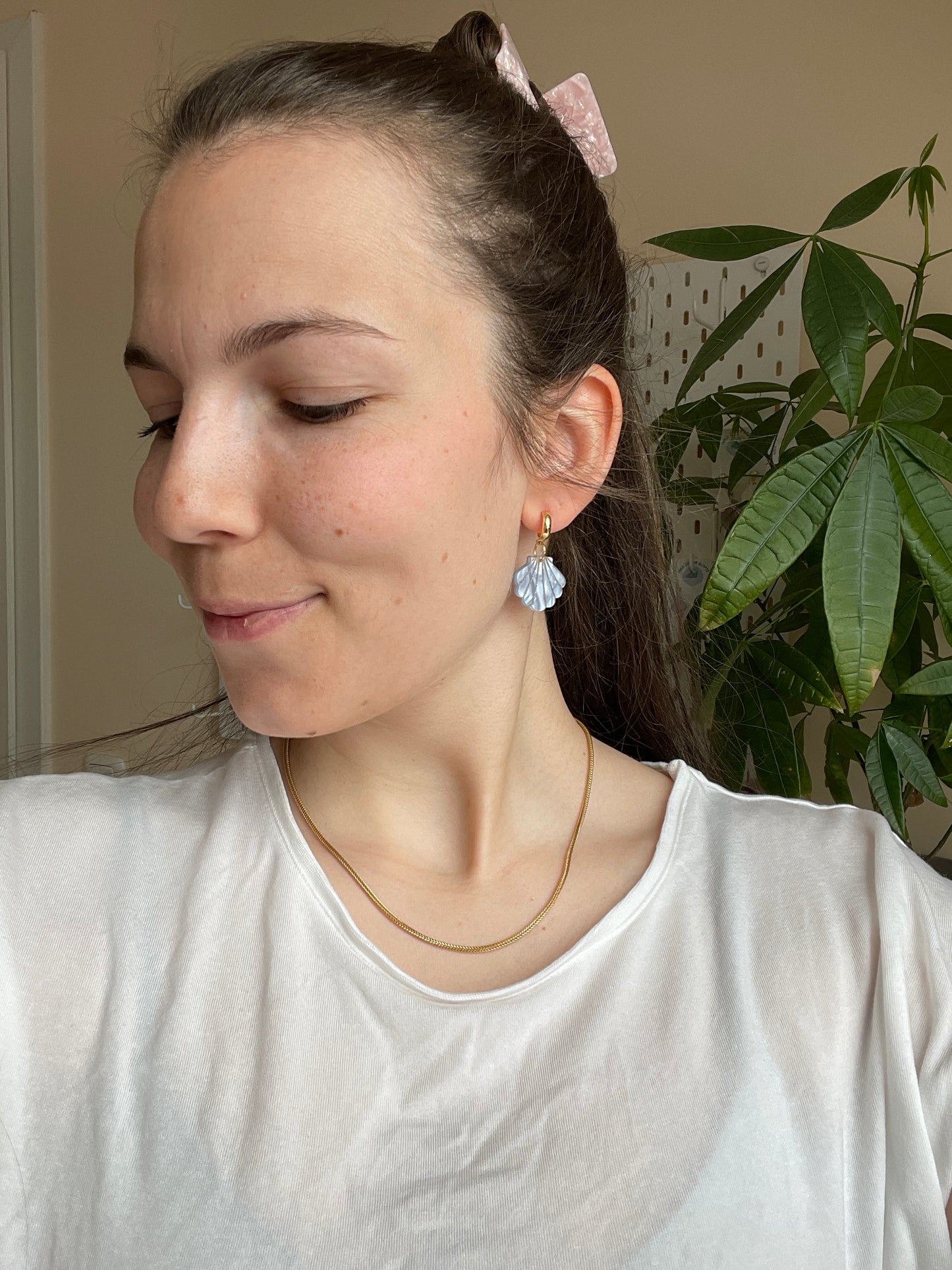 Acryl Earrings | Leichte Ohrringe | Kleine Muschelohrringe