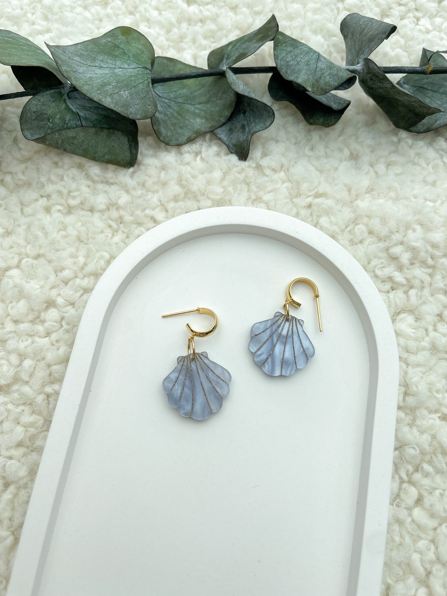 Acryl Earrings | Leichte Ohrringe | Kleine Muschelohrringe