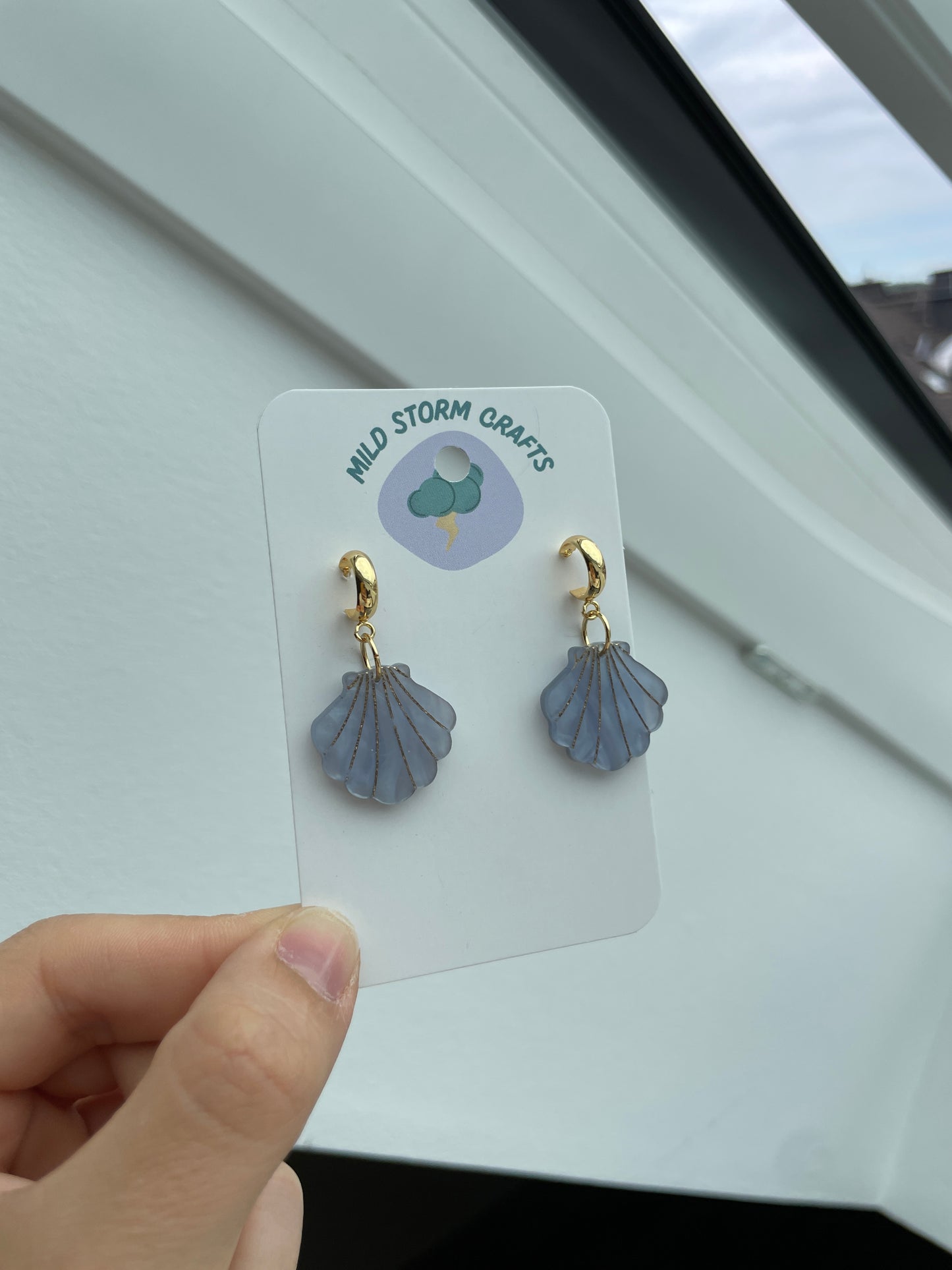 Acryl Earrings | Leichte Ohrringe | Kleine Muschelohrringe
