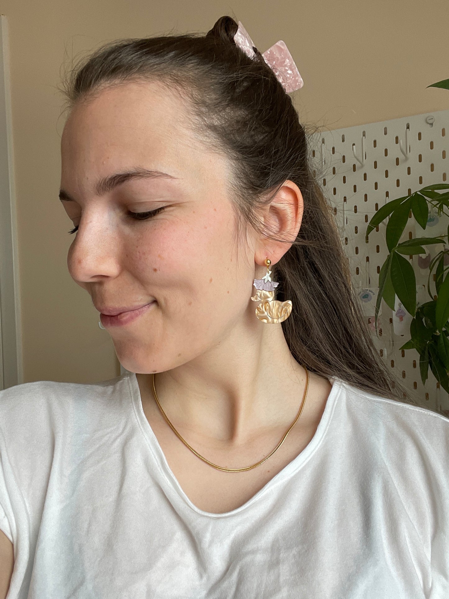 Acrylic Earrings | Lightweight Earrings | Ducks