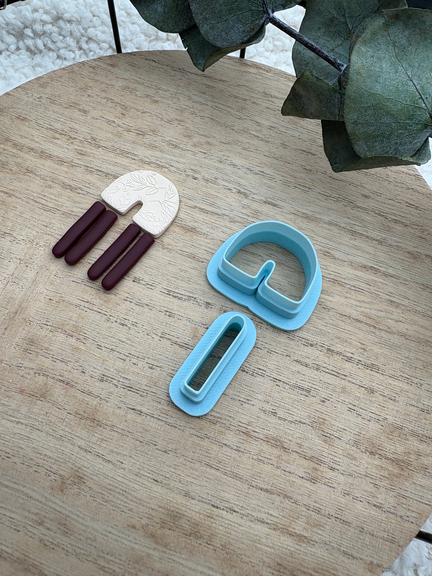 Polymer clay cutter hanger