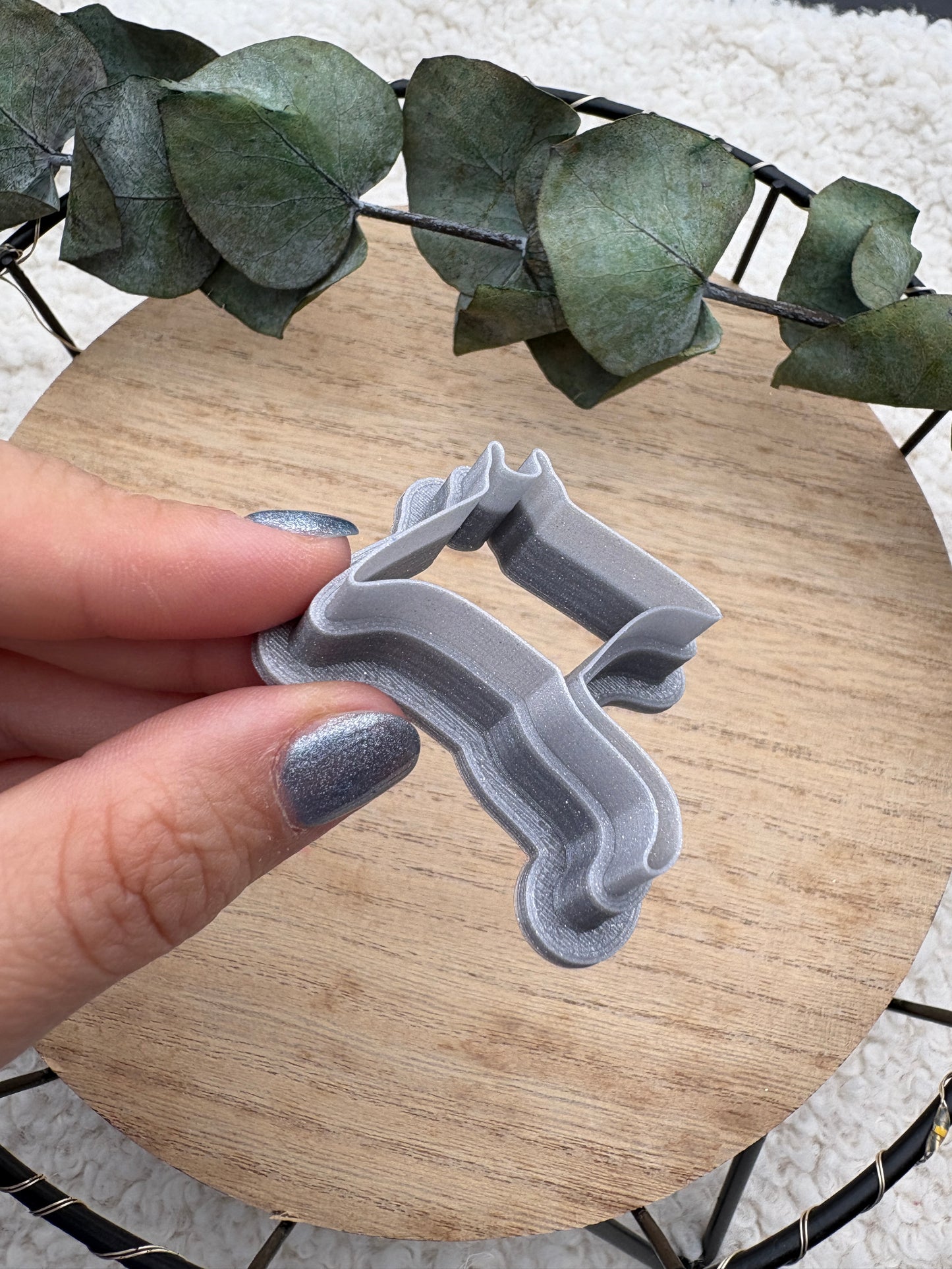 Polymer clay cutter manta ray