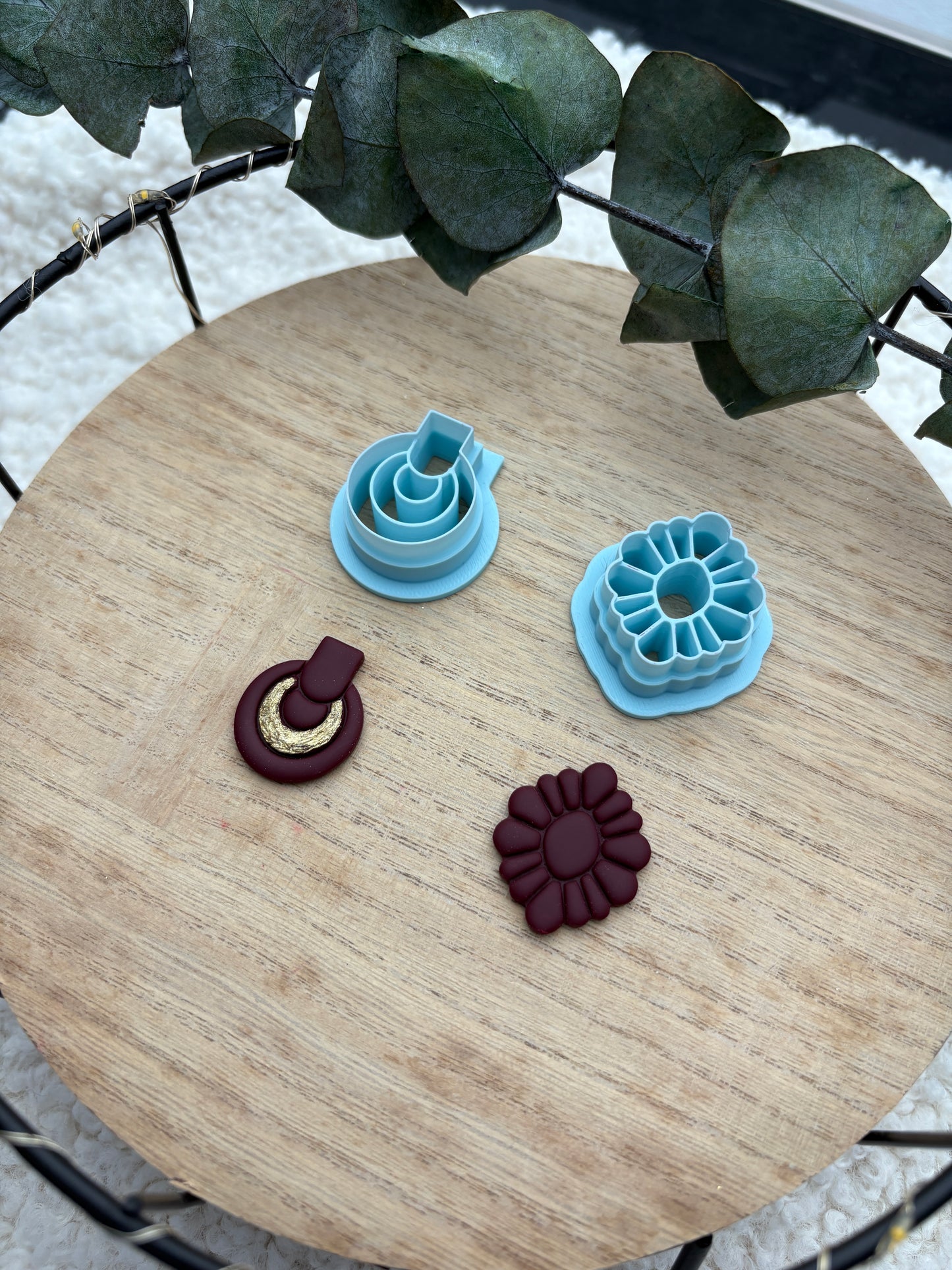 Polymer clay cutter embossing cutter