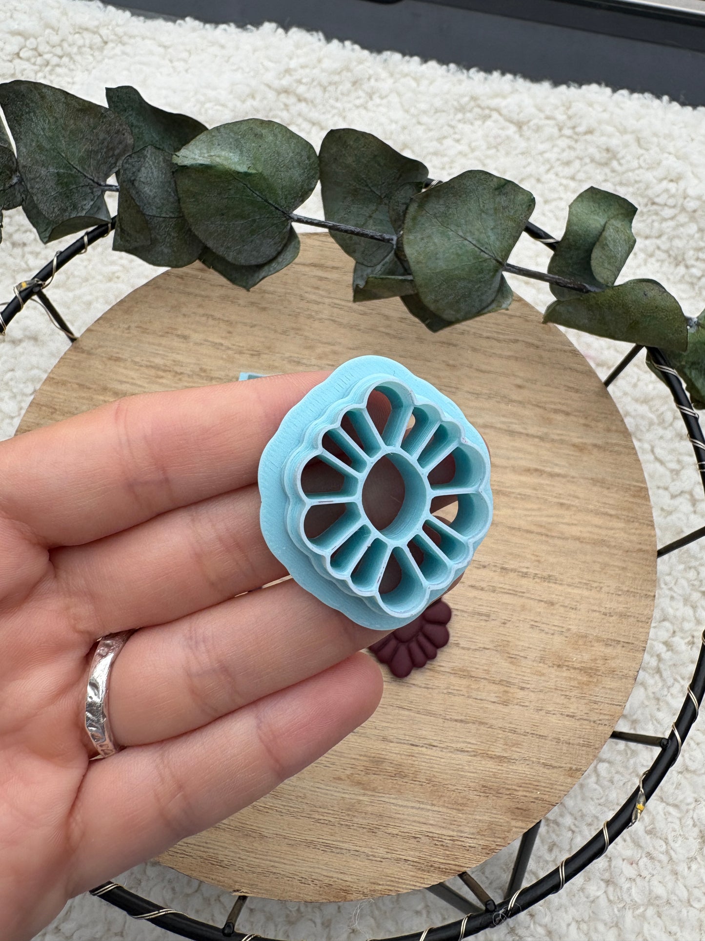 Polymer clay cutter embossing cutter