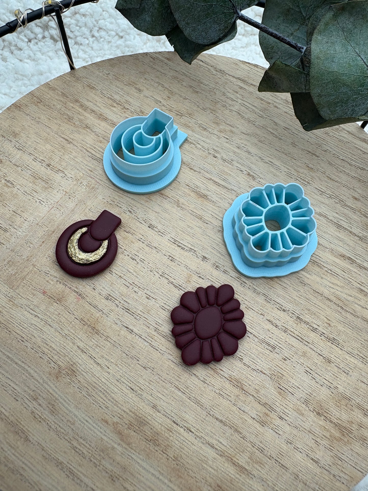 Polymer clay cutter embossing cutter