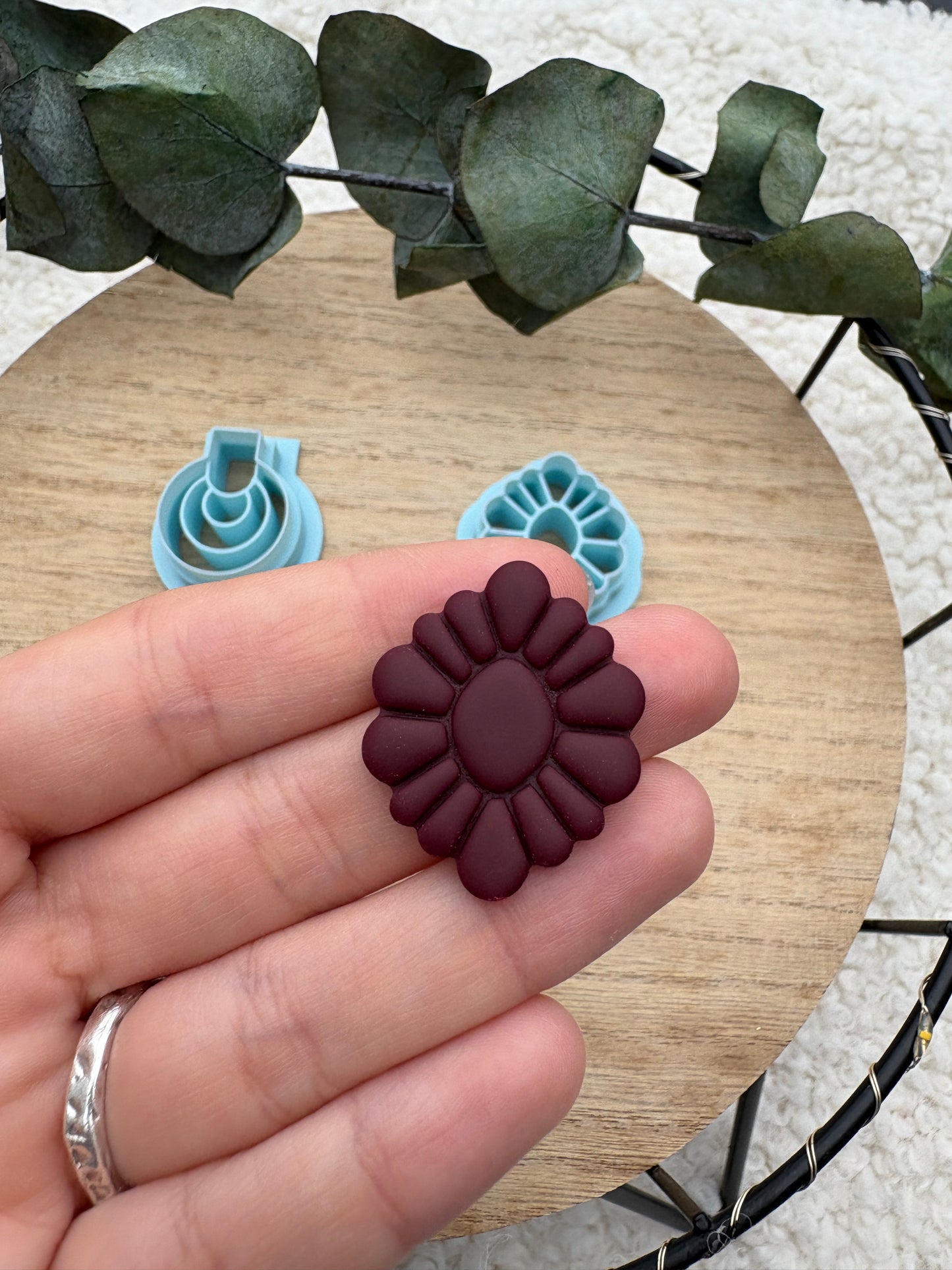Polymer clay cutter embossing cutter