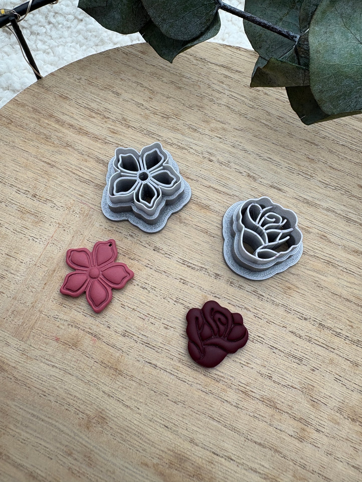 Polymer Clay Cutter Rose