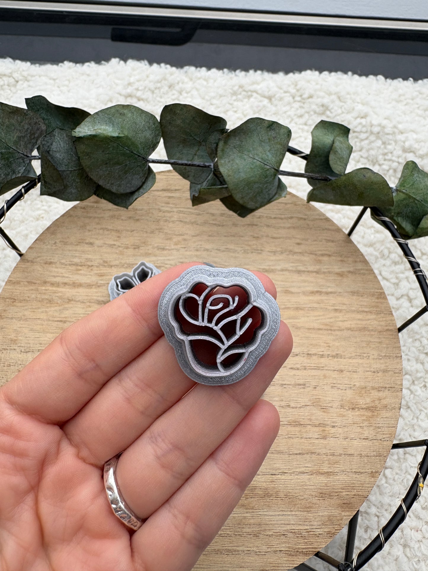 Polymer Clay Cutter Rose