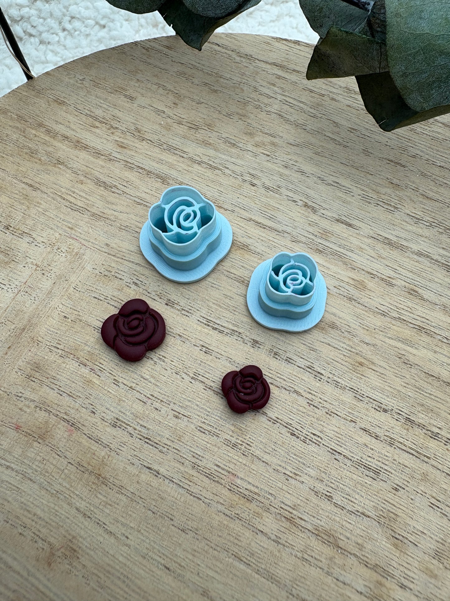 Polymer clay cutter roses