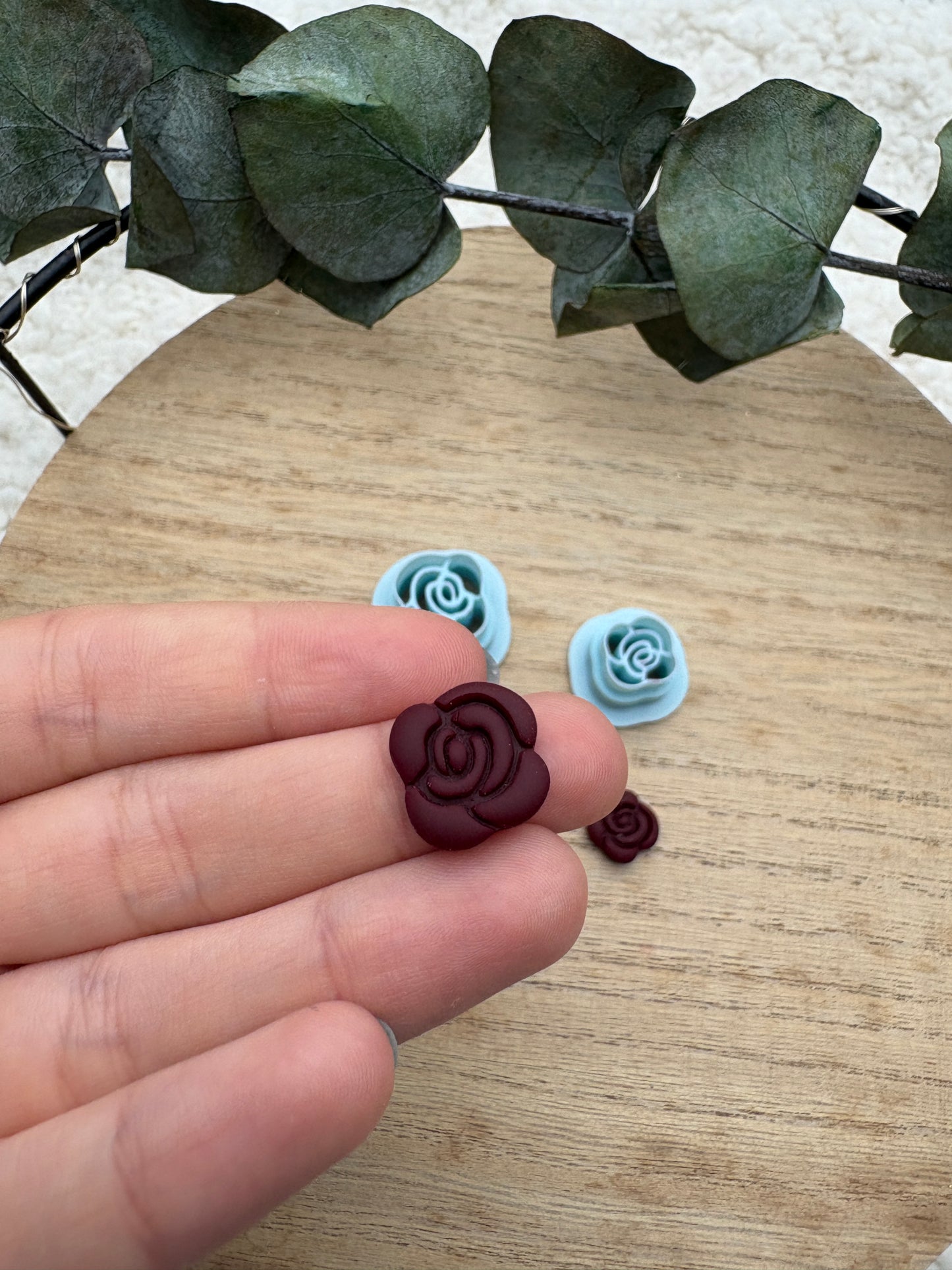 Polymer clay cutter roses