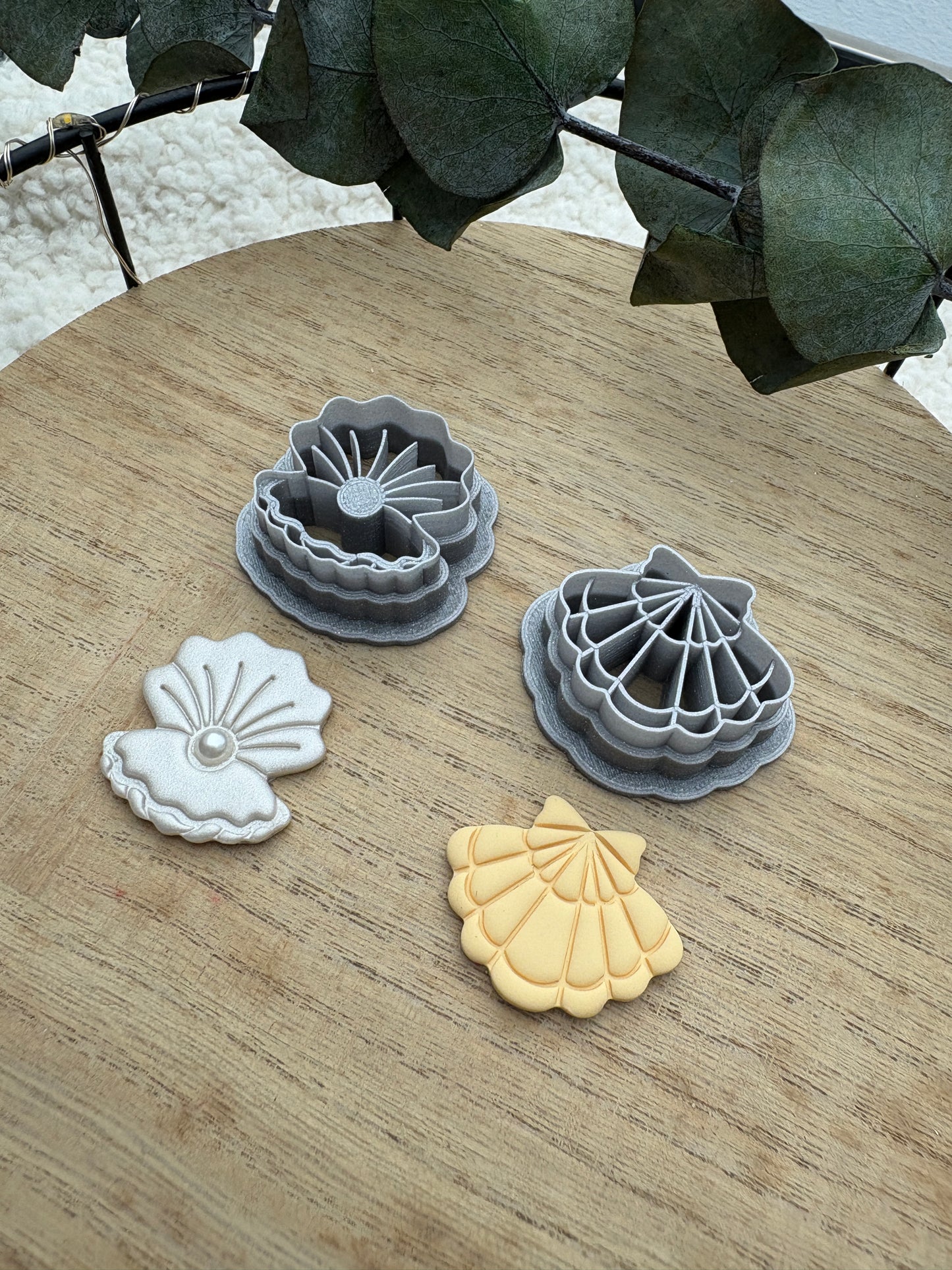 Polymer clay cutter shells