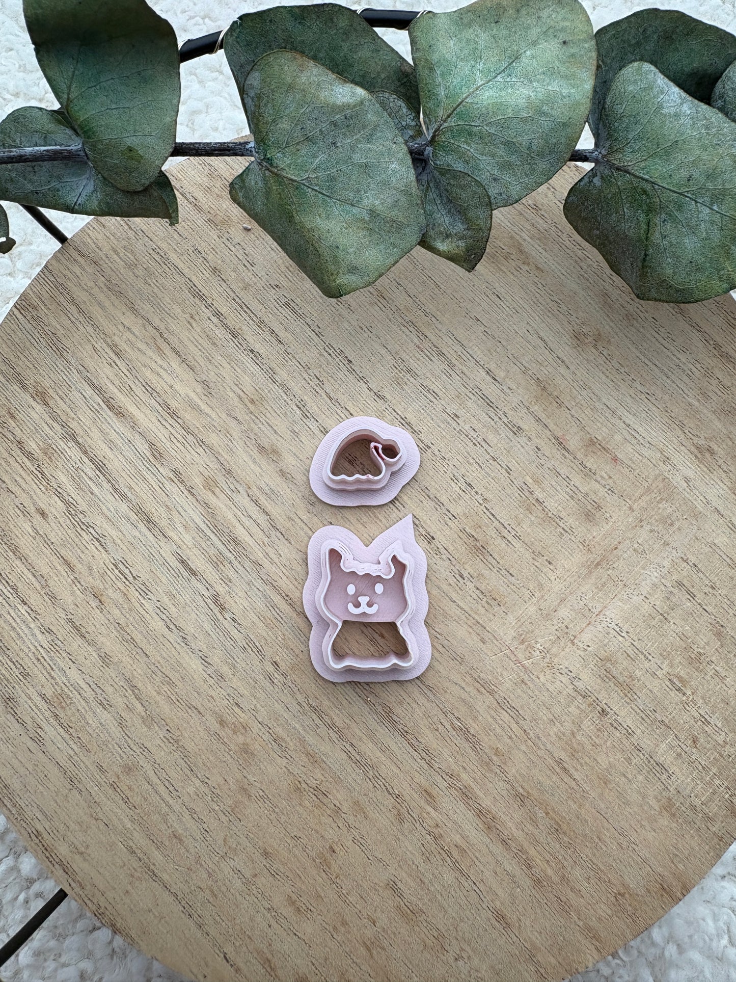 Polymer clay cutter Christmas motif / dog / cat / bear