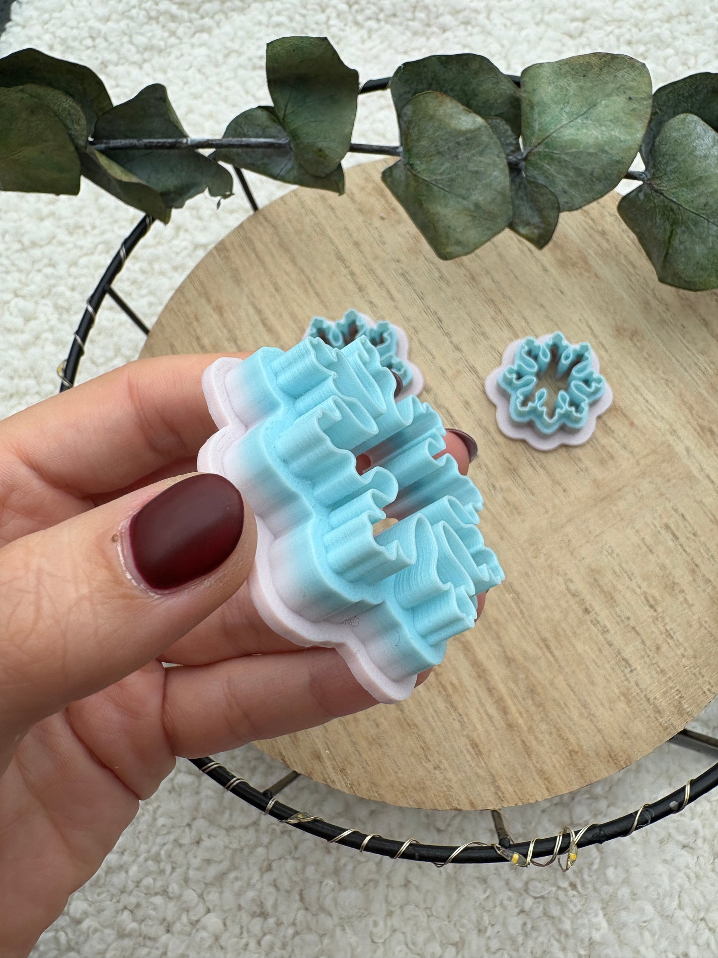 Polymer clay cutter Christmas motif / snowflake