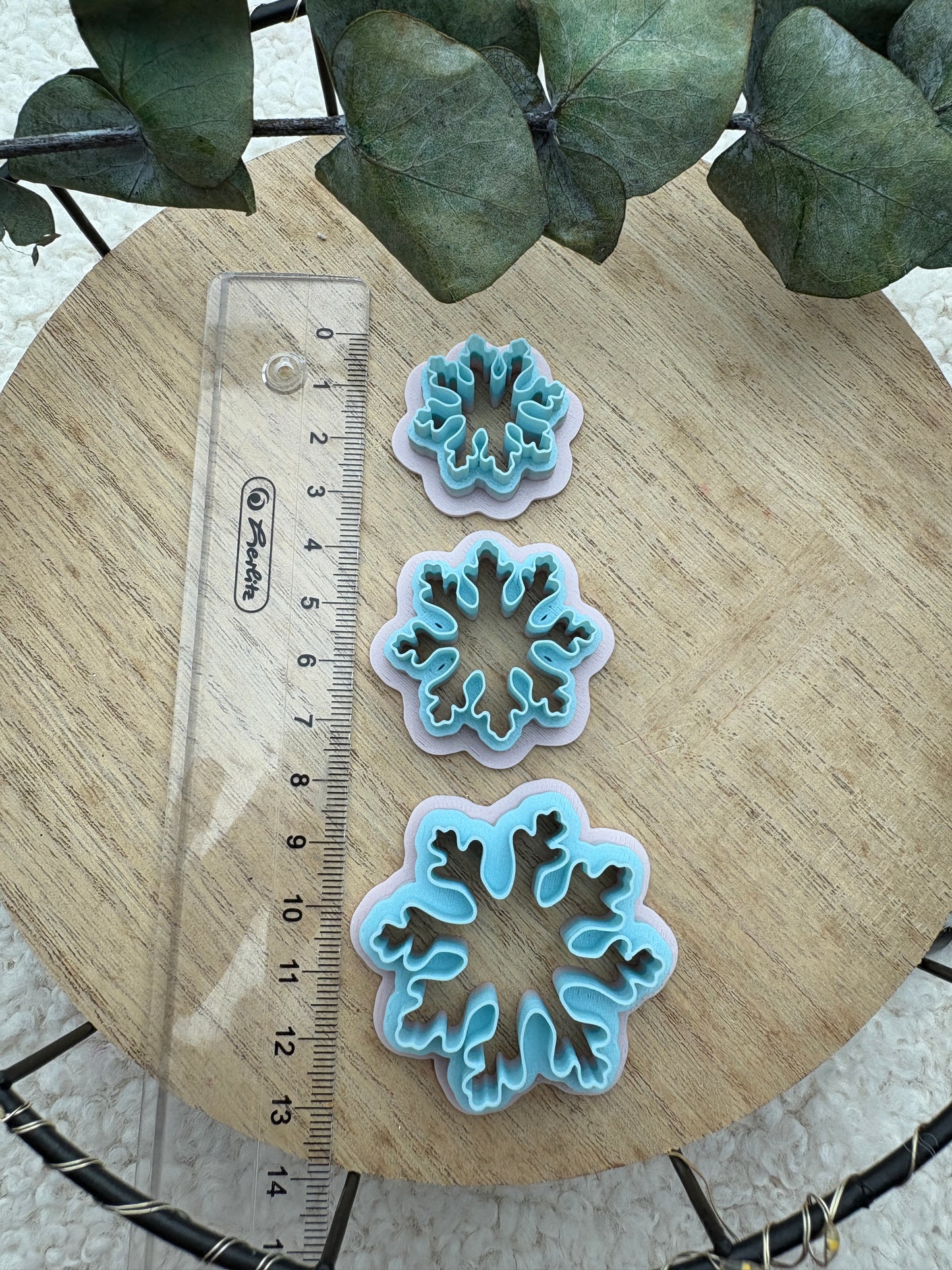Polymer clay cutter Christmas motif / snowflake