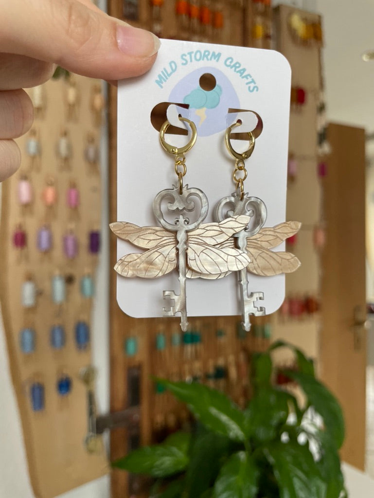 Acrylic Earrings | Wing Key