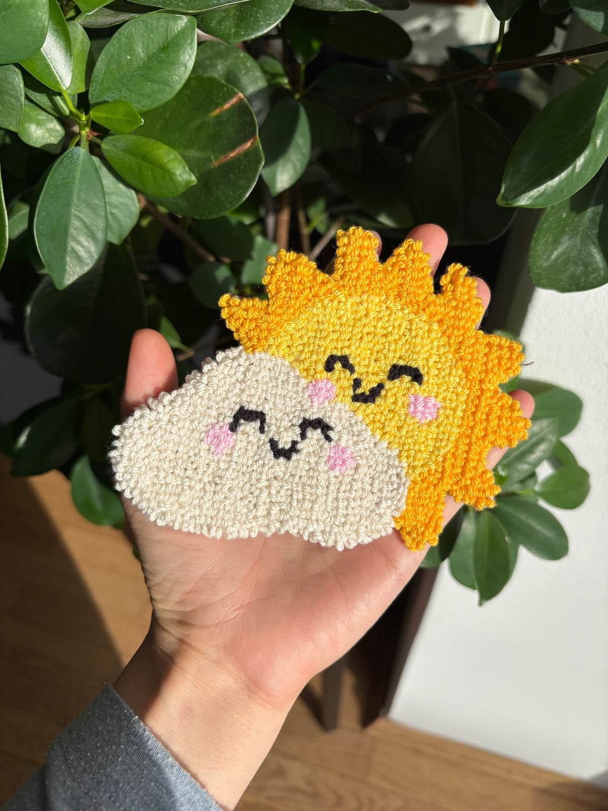 Mug Rug  | Tassenteppich Sunshine