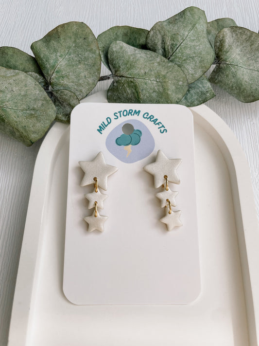 Polymer clay earrings | Star