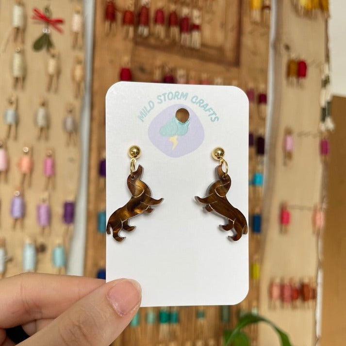 Acrylic Earrings | Dachshunds / Wiener Dogs