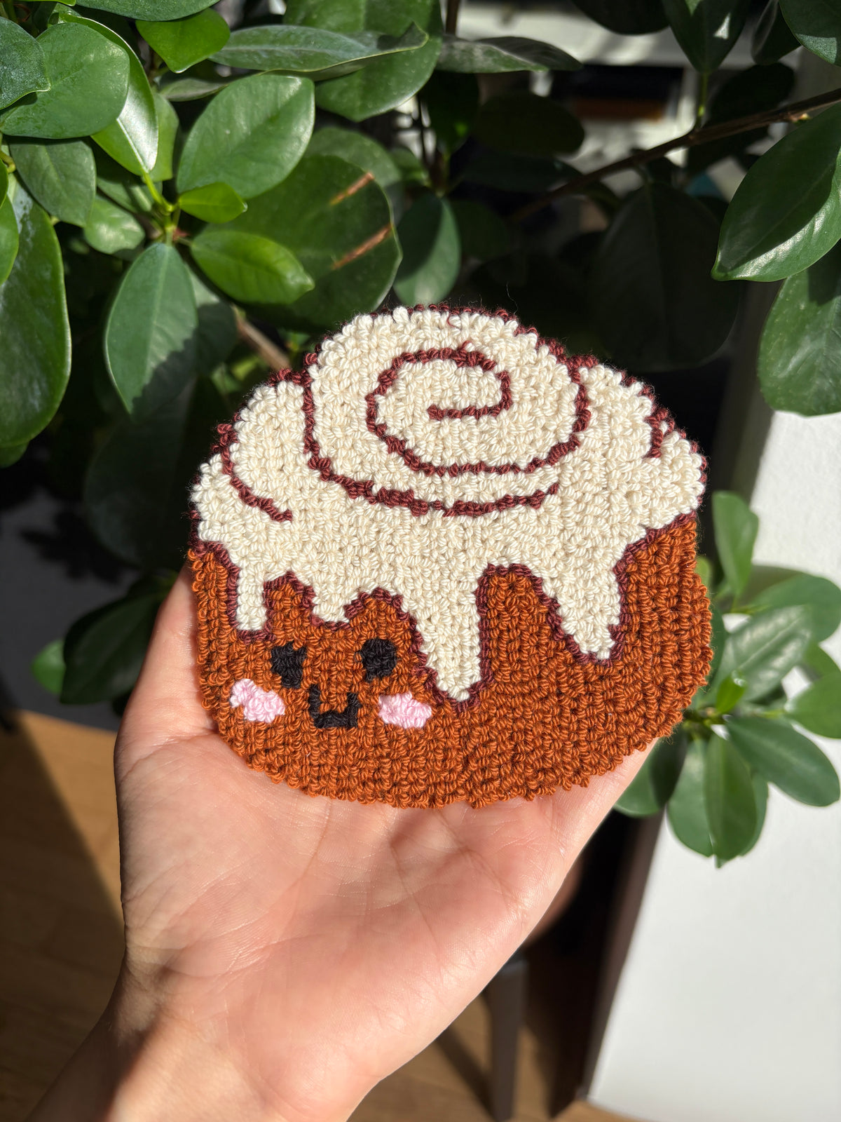 Mug Rug  | Tassenteppich Zimtschnecke