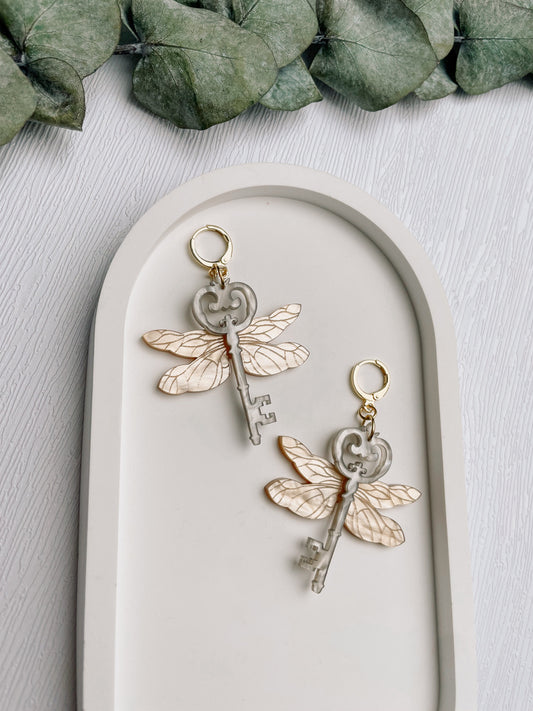 Acrylic Earrings | Wing Key