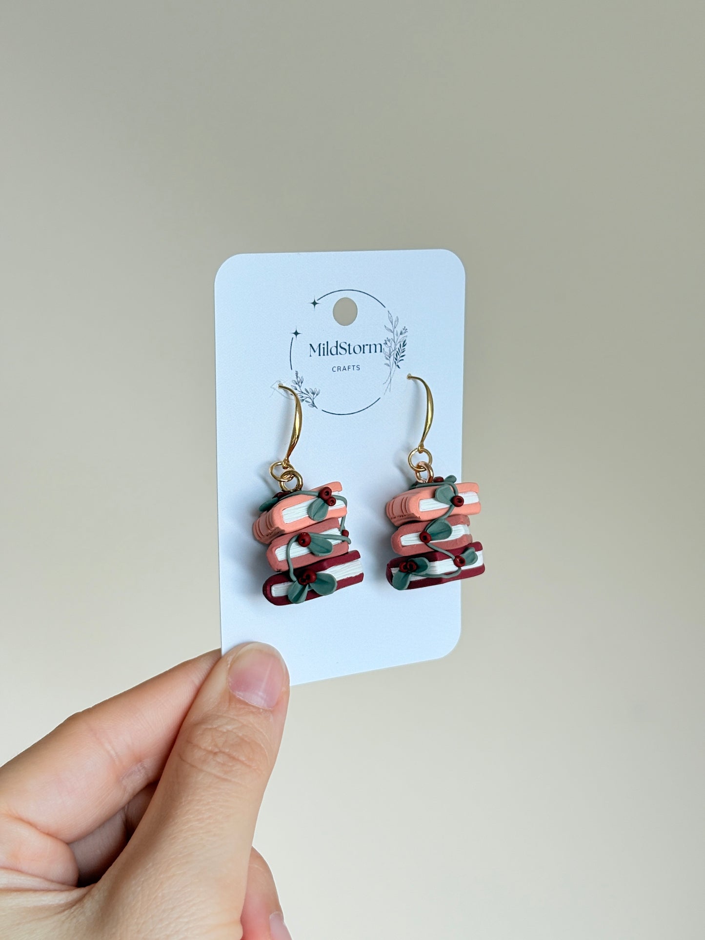 Polymer clay earrings | Christmas earrings