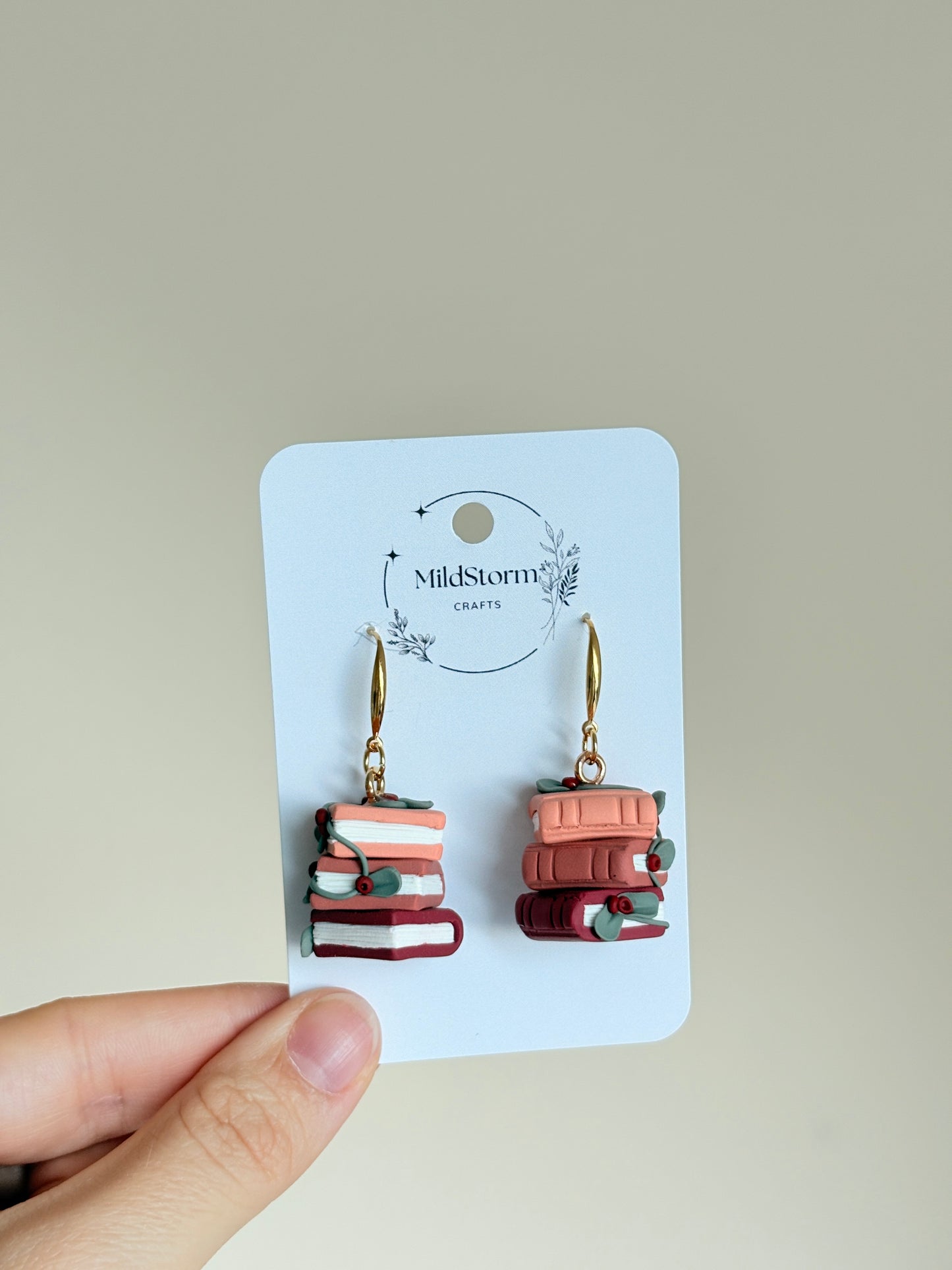 Polymer clay earrings | Christmas earrings