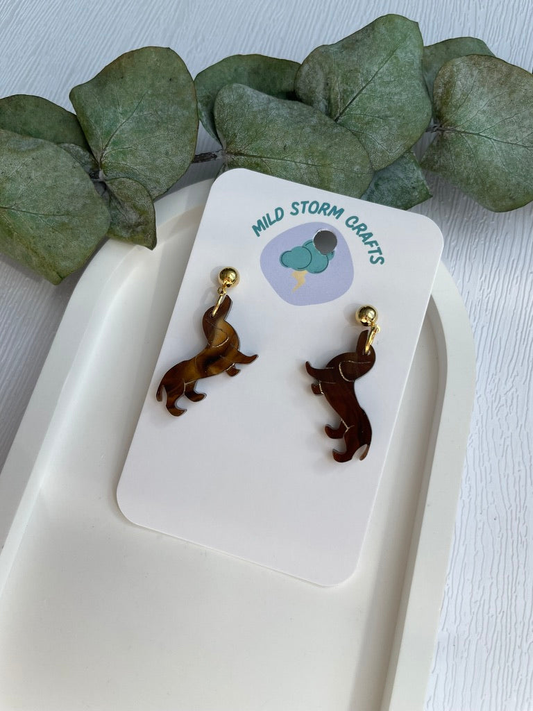 Acrylic Earrings | Dachshunds / Wiener Dogs