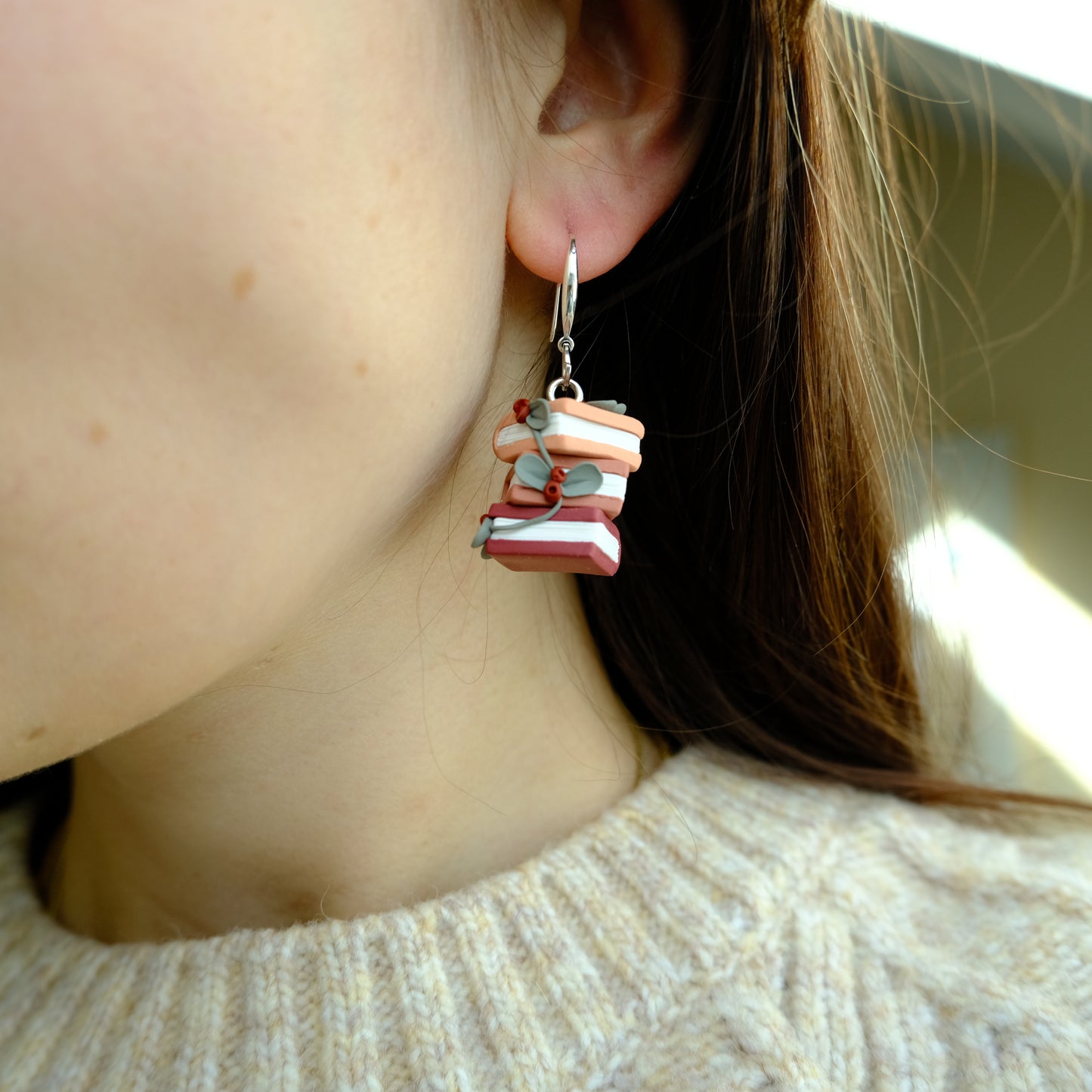 Polymer clay earrings | Christmas earrings