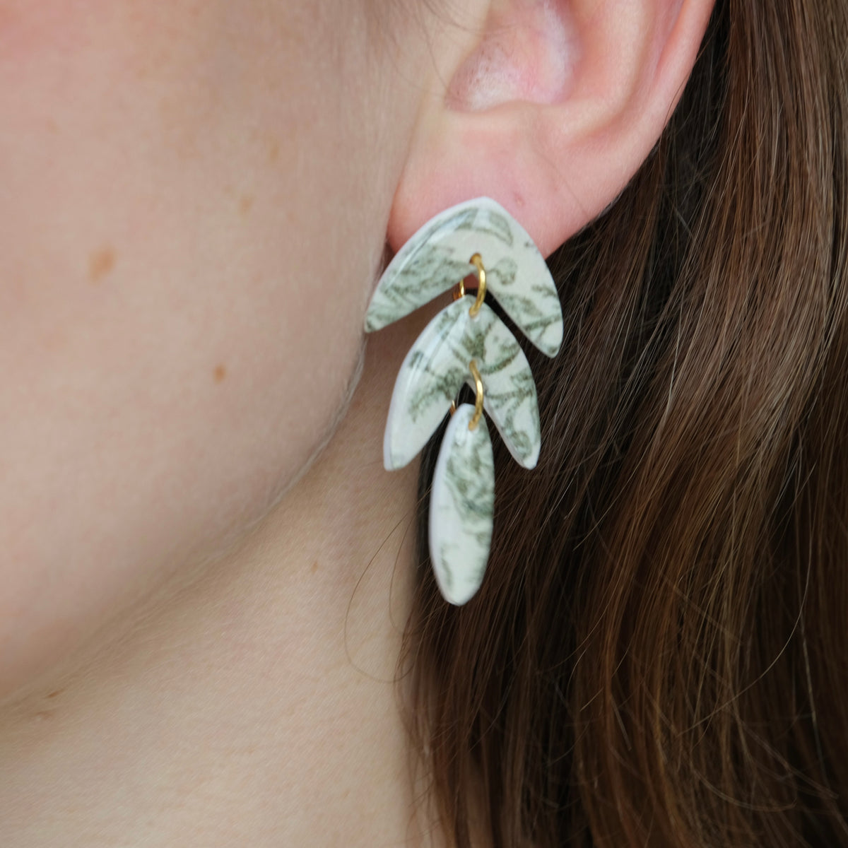 Clay Earrings | Vintage Botanicals