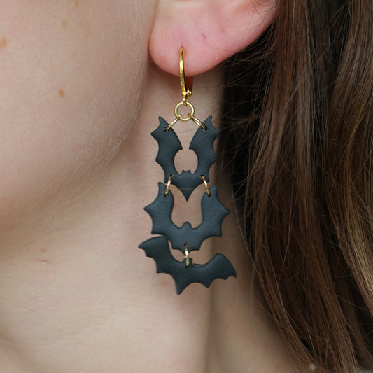 Clay Earrings | Fledermäuse