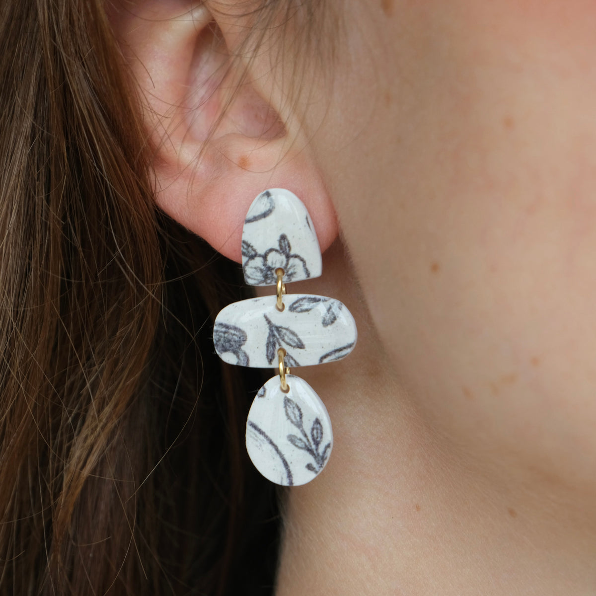 Clay Earrings | Agatha