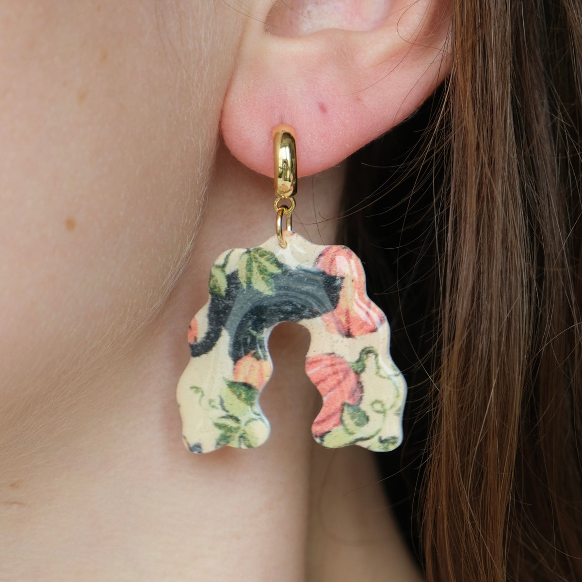 Clay Earrings | Katzen & Kürbisse