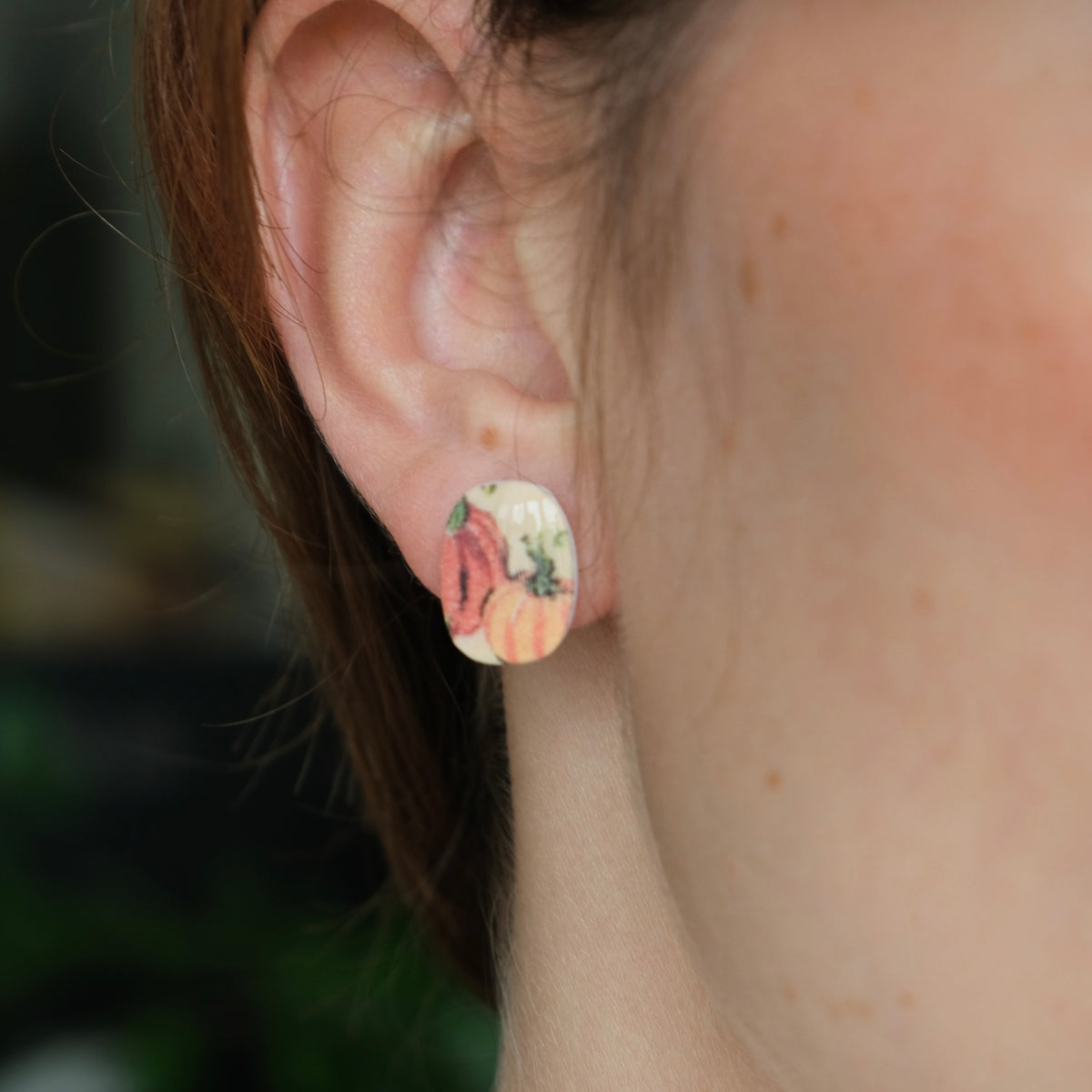 Clay Earrings | Kürbisstecker
