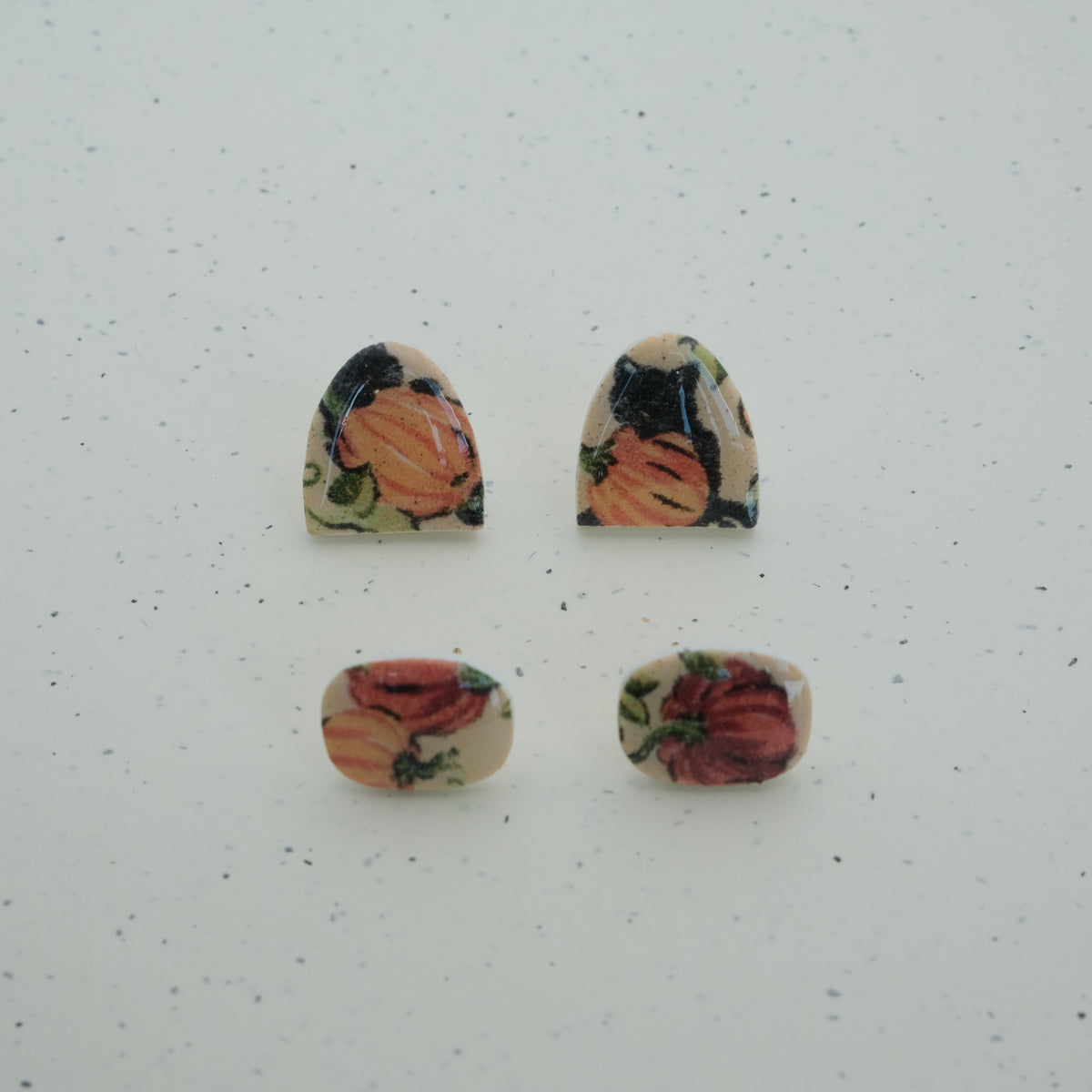 Clay Earrings | Kürbisstecker