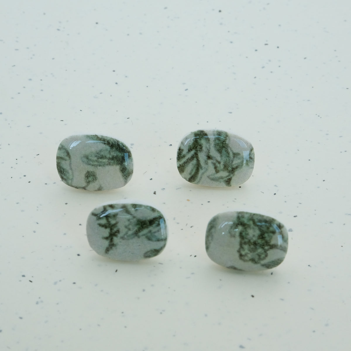 Clay Earrings | Vintage Florale Stecker