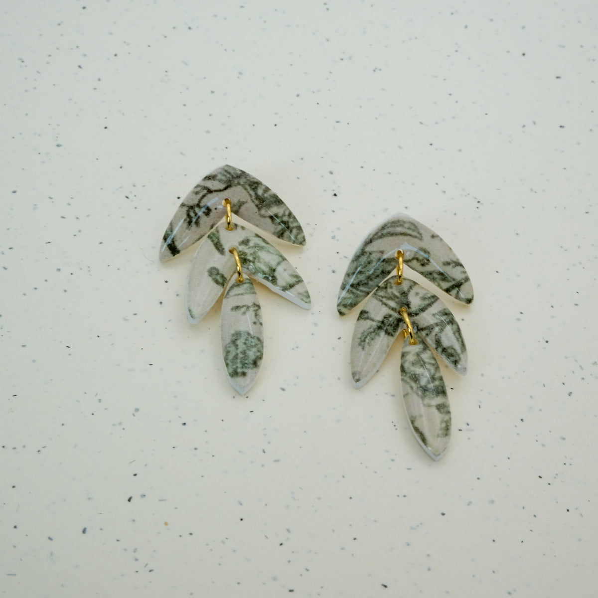 Clay Earrings | Vintage Botanicals