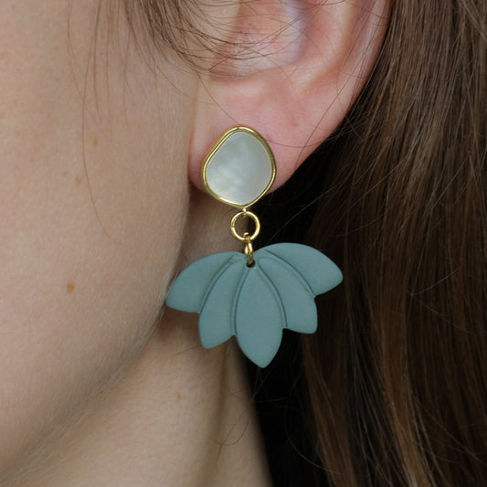 Clay Earrings | Lotus