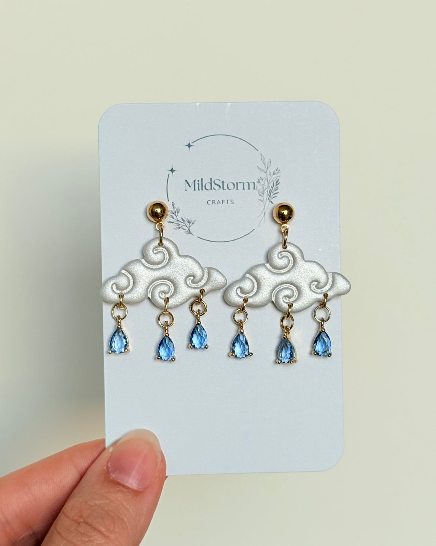 Polymer clay earrings | Fancy Cloud