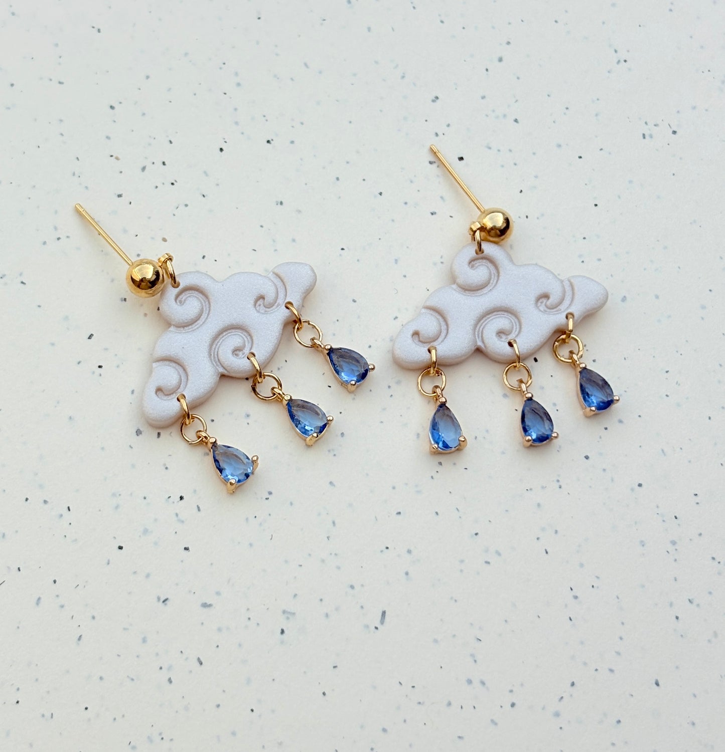 Polymer clay earrings | Fancy Cloud