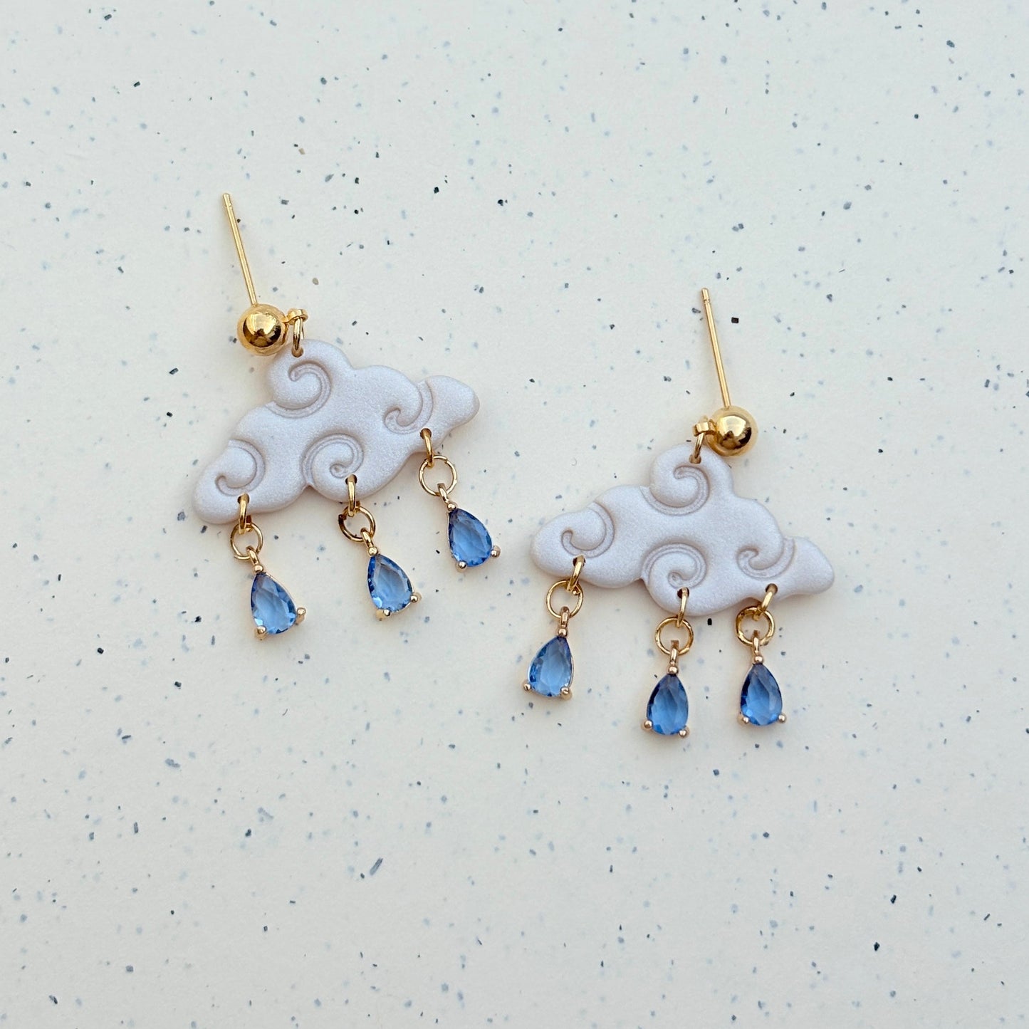 Polymer clay earrings | Fancy Cloud