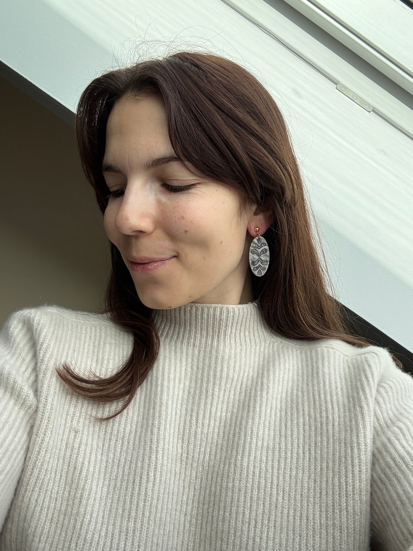 Acrylic Earrings | Silver Linings