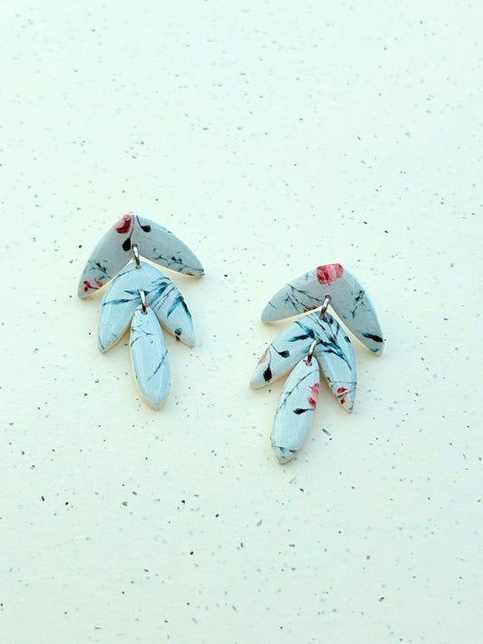 Polymerclay Earrings | Winter Pattern