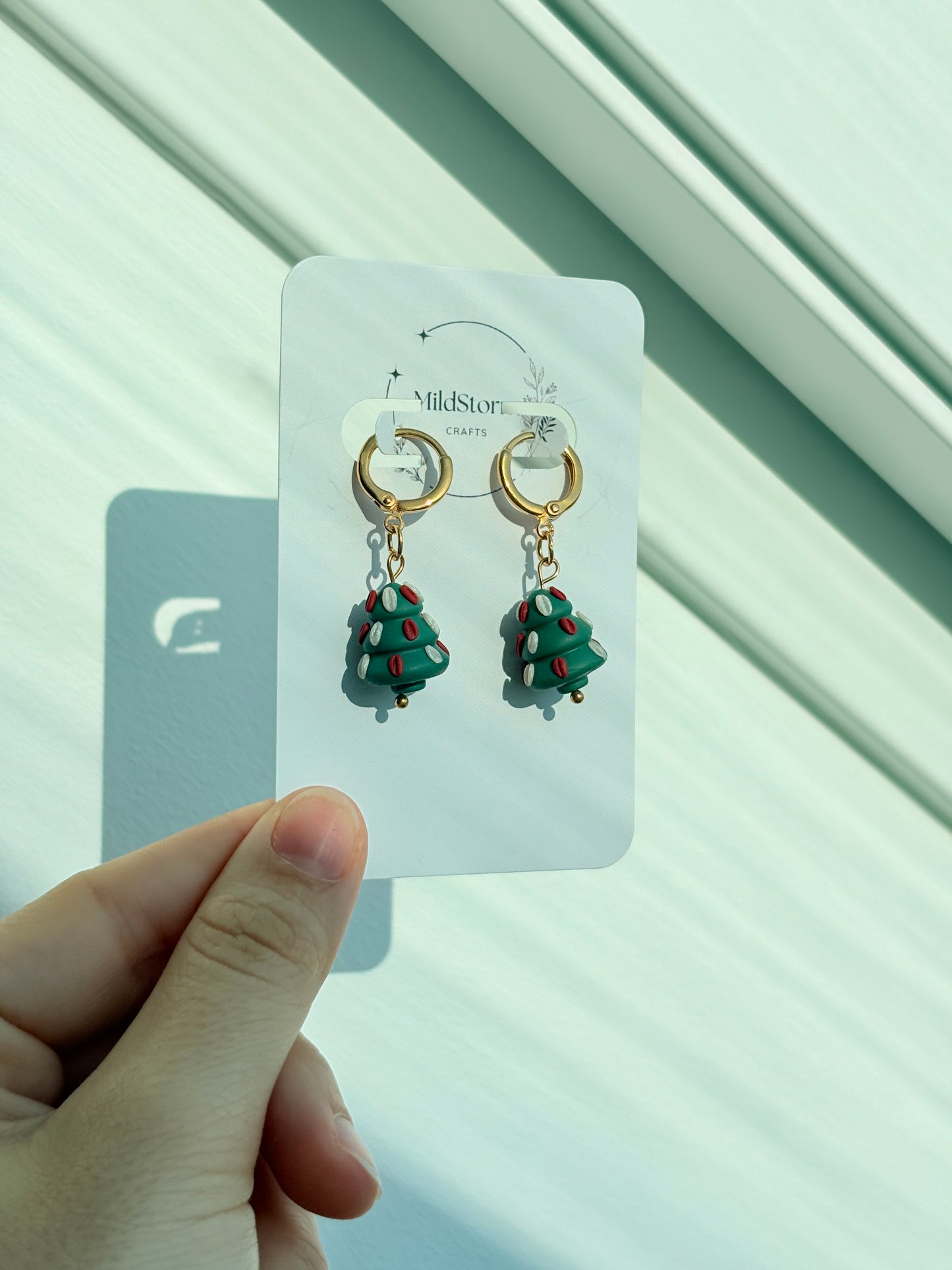 Polymerclay Earrings | Christmas Trees